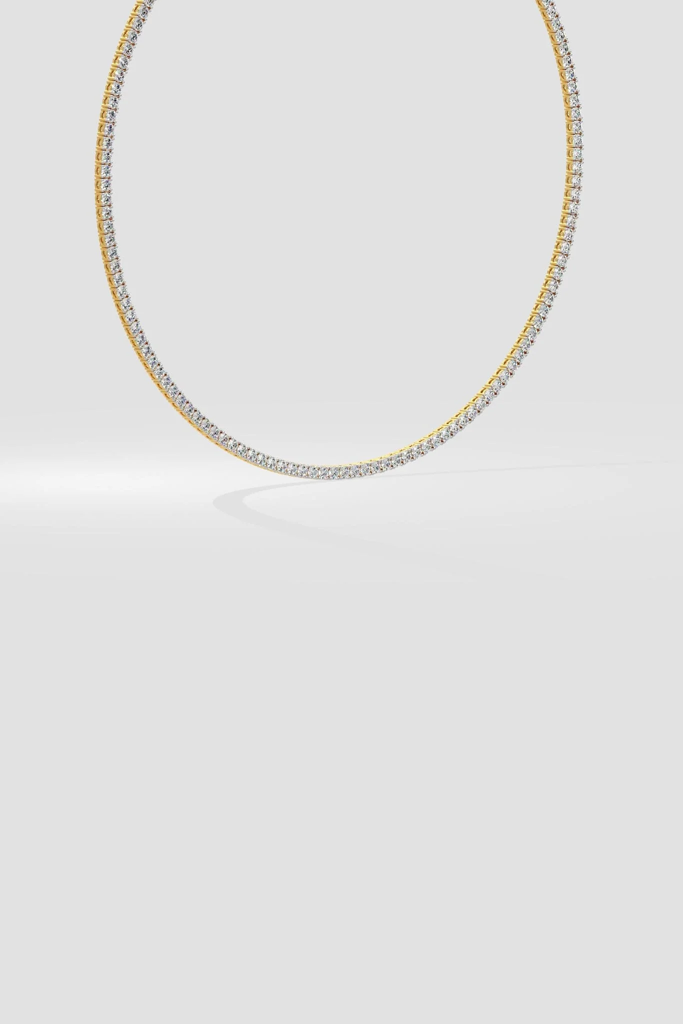 0.08 Pointer Tennis Necklace - Image 4