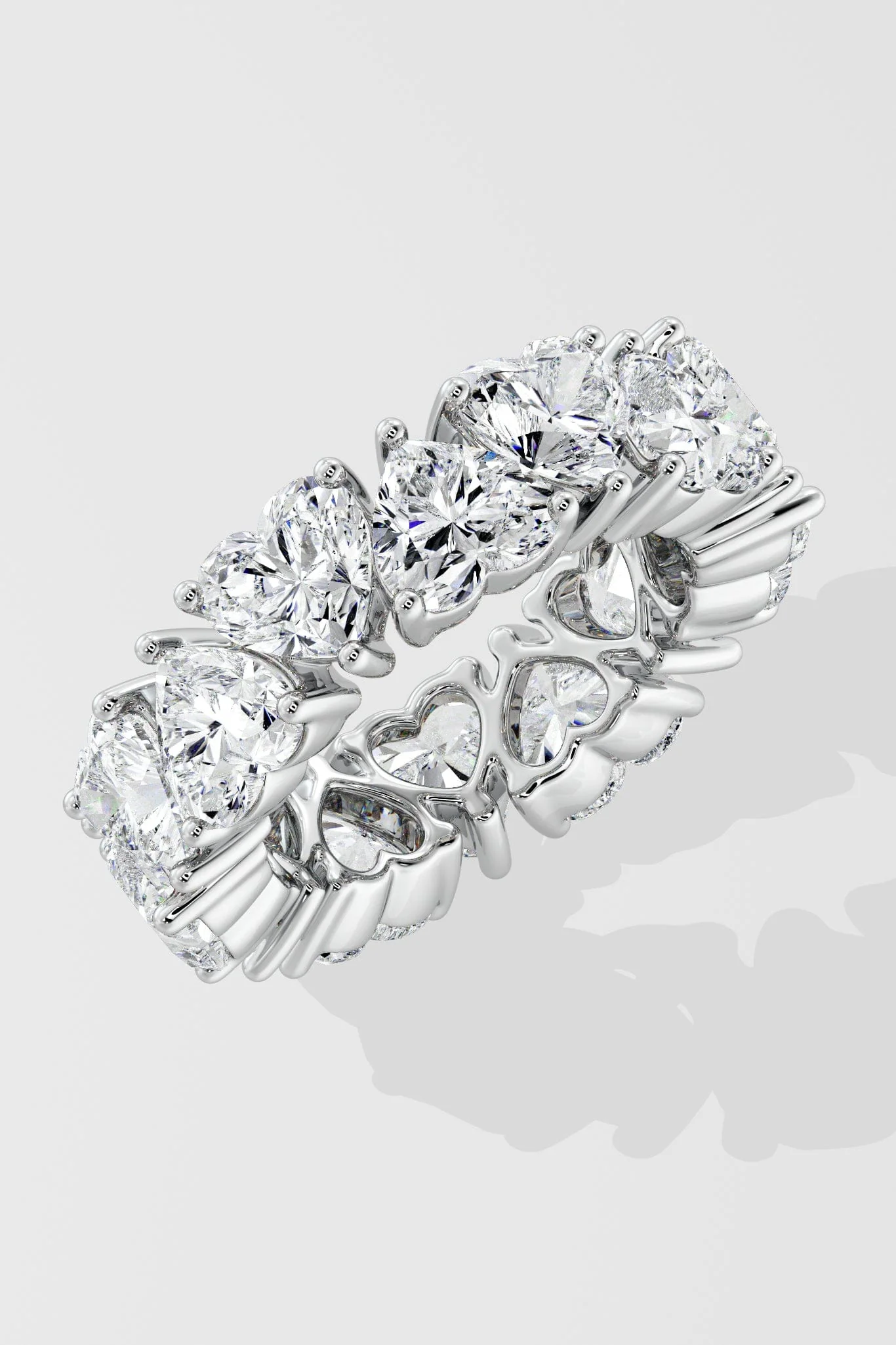 0.50 ct Heart Eternity Diamond Ring - Image 5