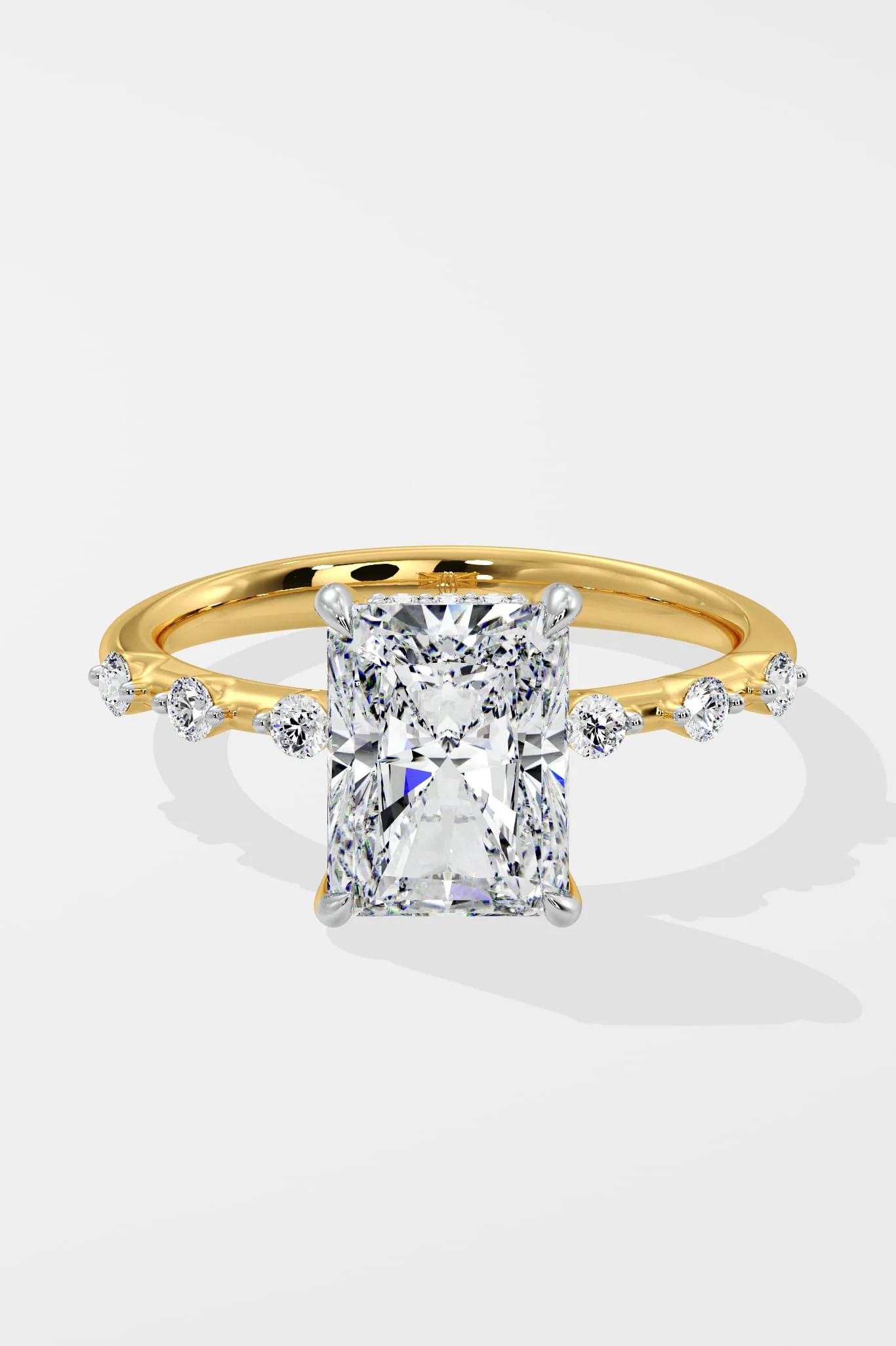 2 Ct Radiant Spaced Ring - Image 2