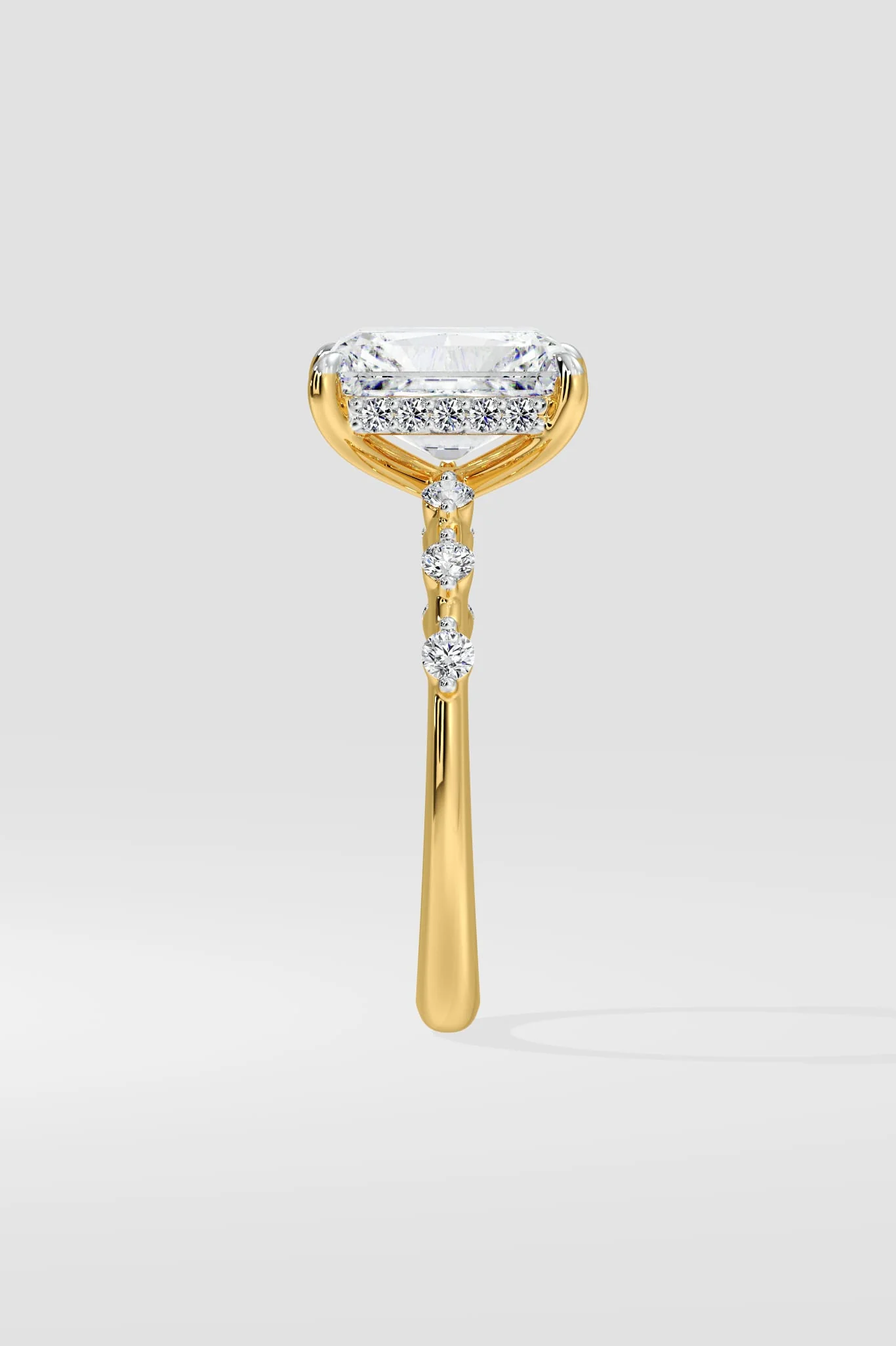 2 Ct Radiant Spaced Ring - Image 3