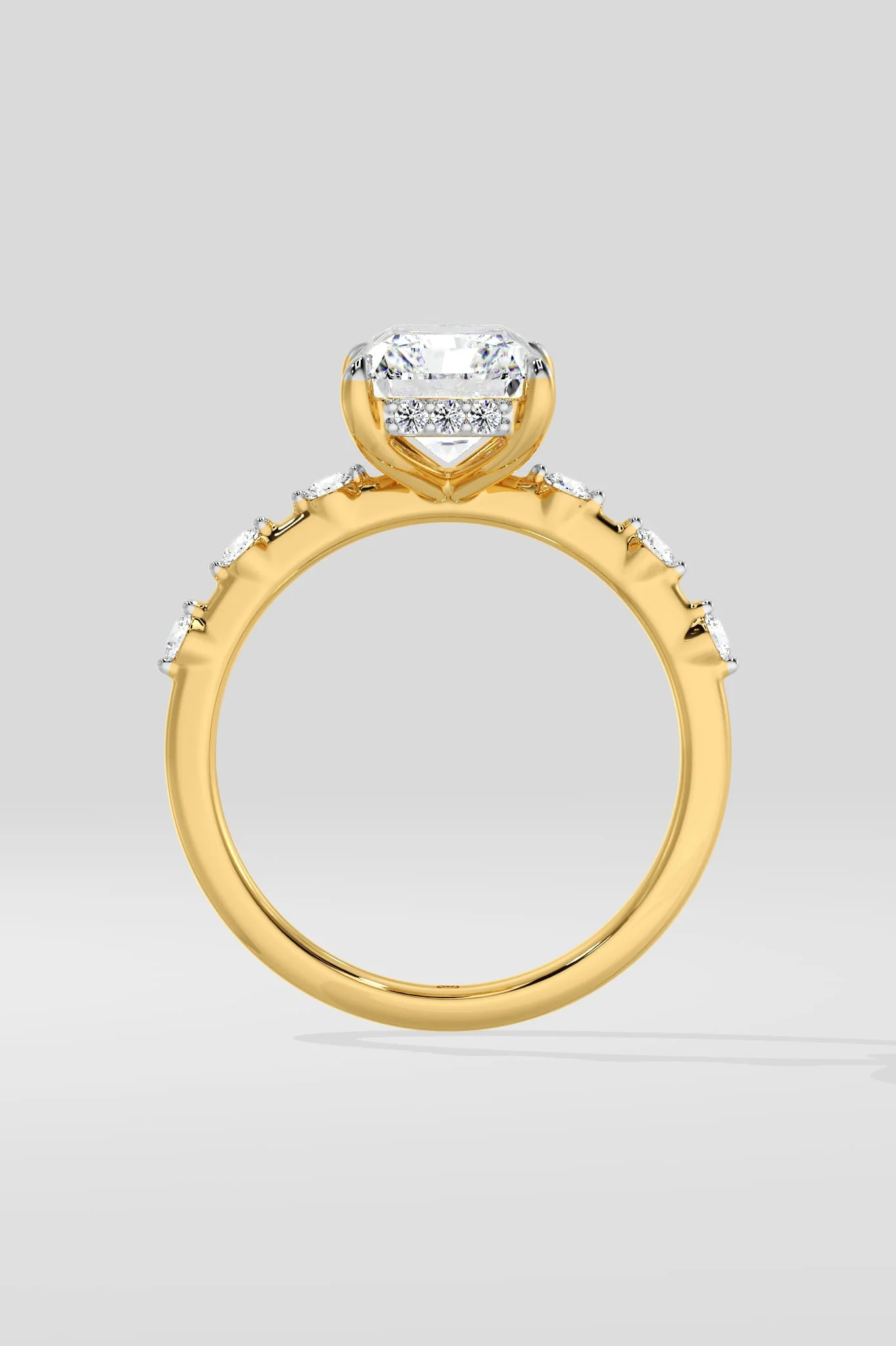 2 Ct Radiant Spaced Ring - Image 4