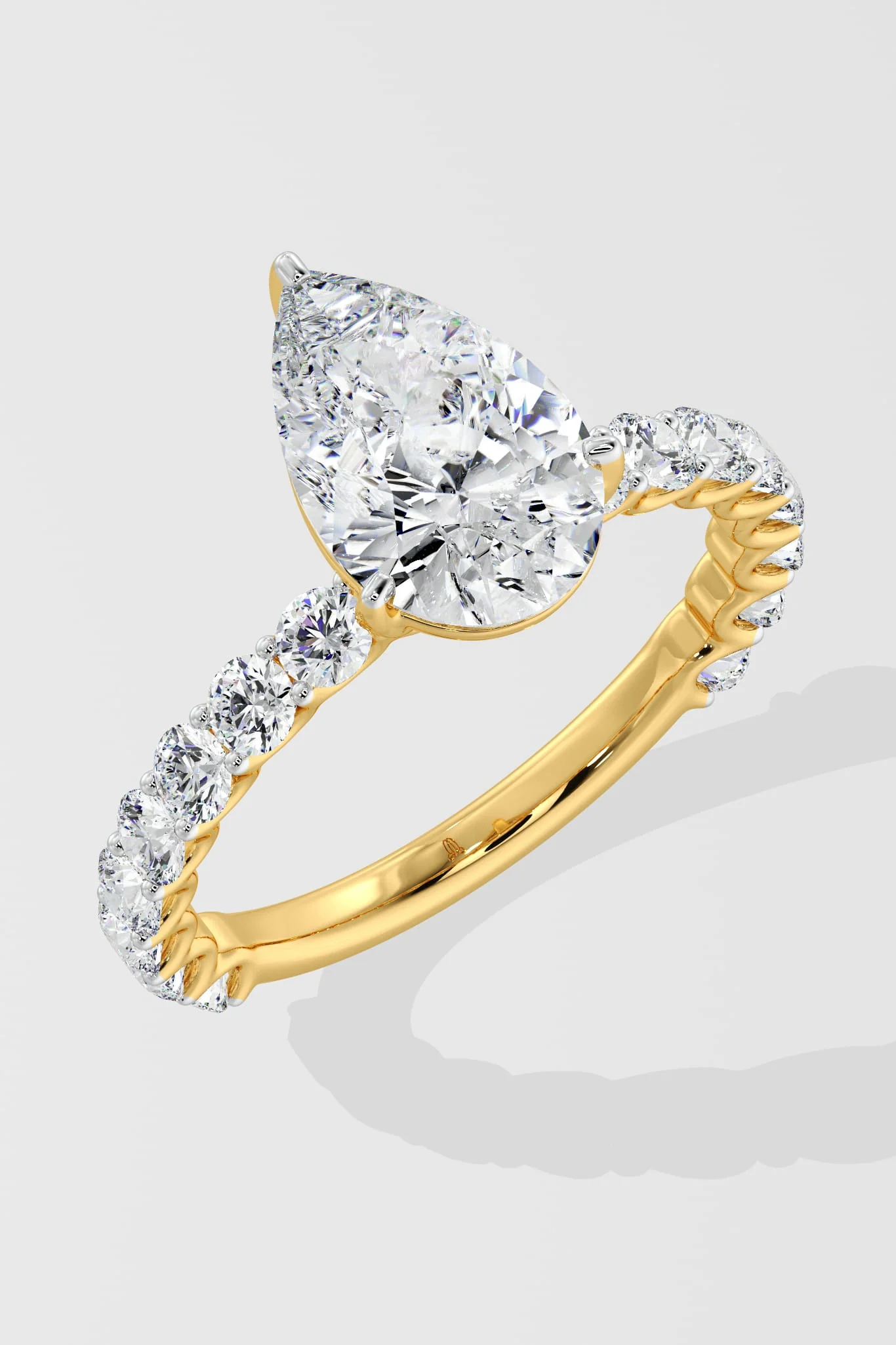 3 Ct Pear Eternity Ring