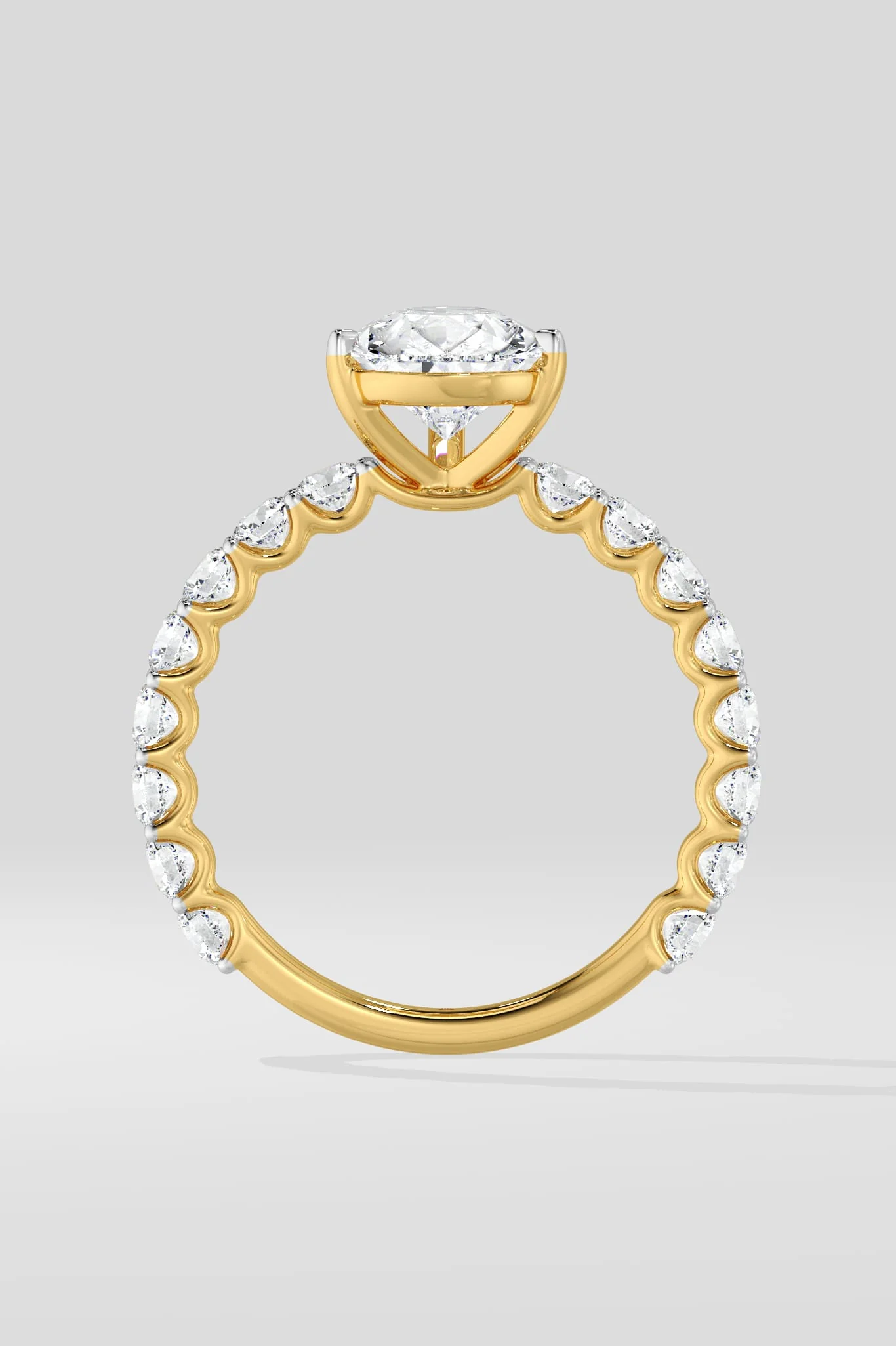 3 Ct Pear Eternity Ring - Image 4