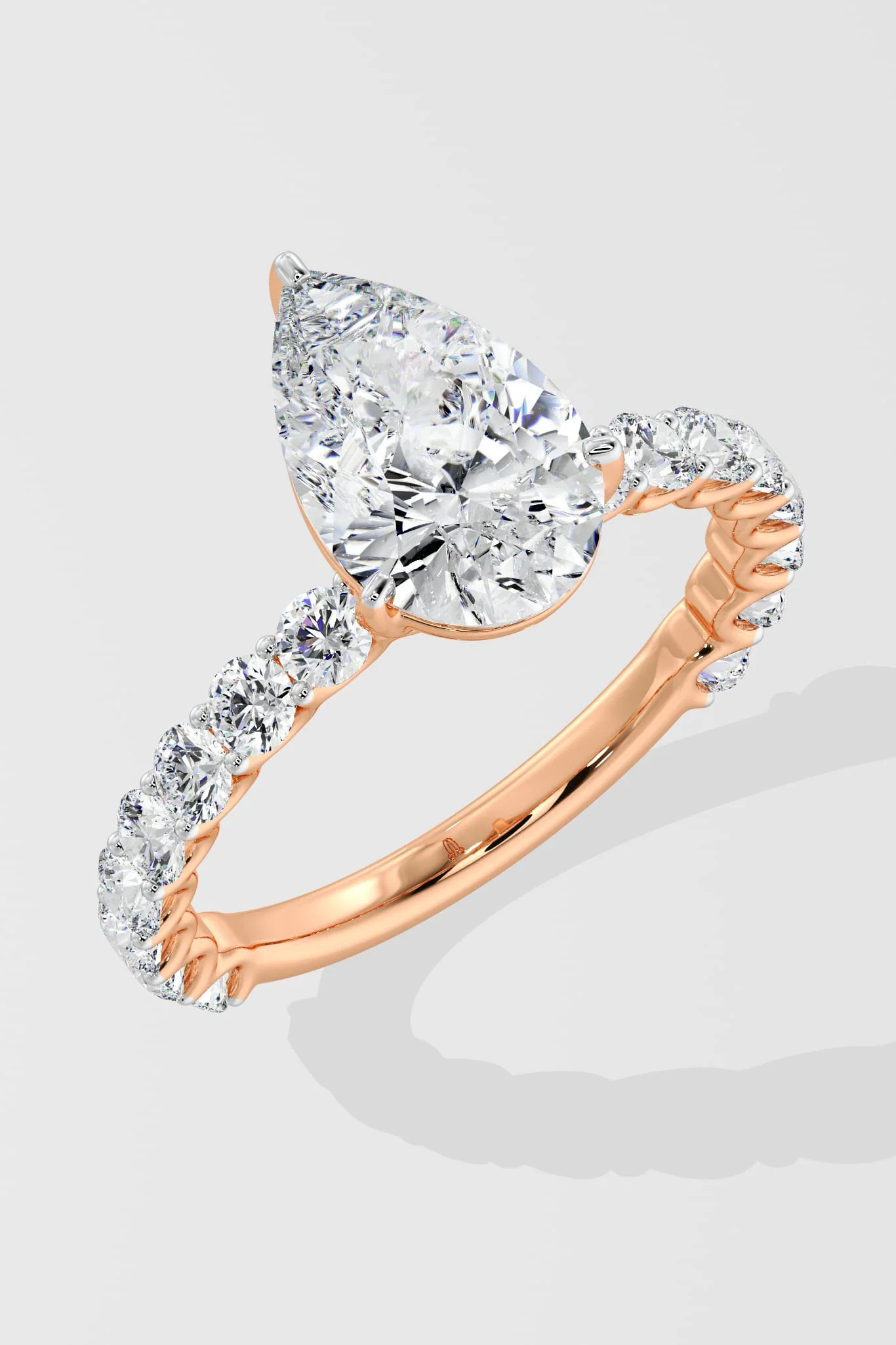 3 Ct Pear Eternity Ring - Image 6